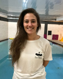 Elena, monitor en el gimnasio de la perla en donostia