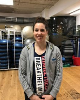 Eukene, monitor en el gimnasio de la perla en donostia
