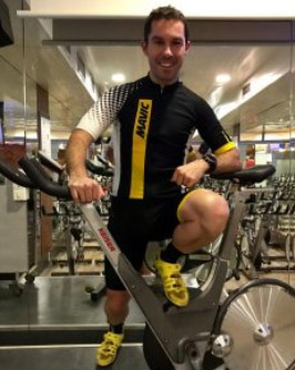 Lander, monitor en el gimnasio de la perla en donostia