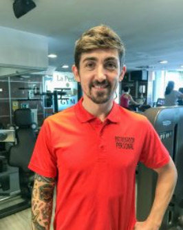 Pablo, monitor en el gimnasio de la perla en donostia